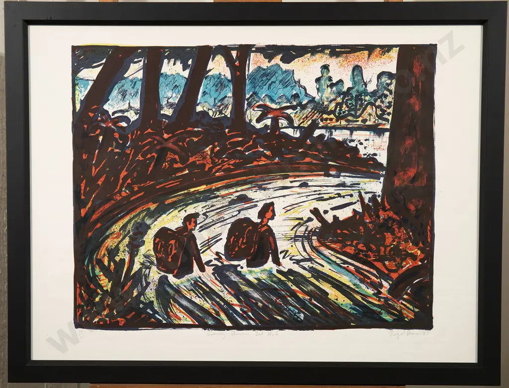 Nigel Brown (b 1949) - Crossing Urewera Set No. 1 Image 1++
