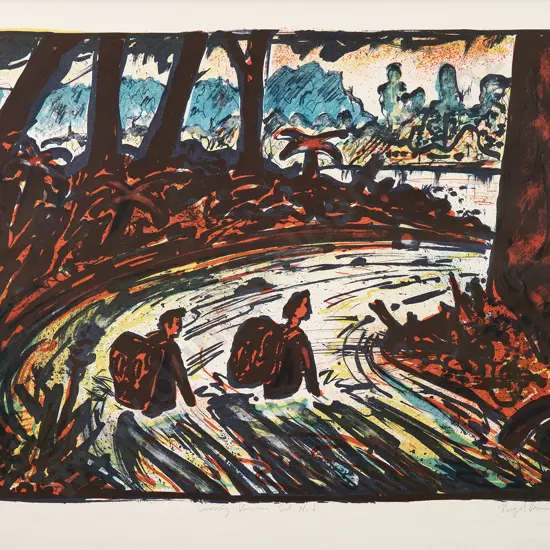 Nigel Brown (b 1949) - Crossing Urewera Set No. 1
