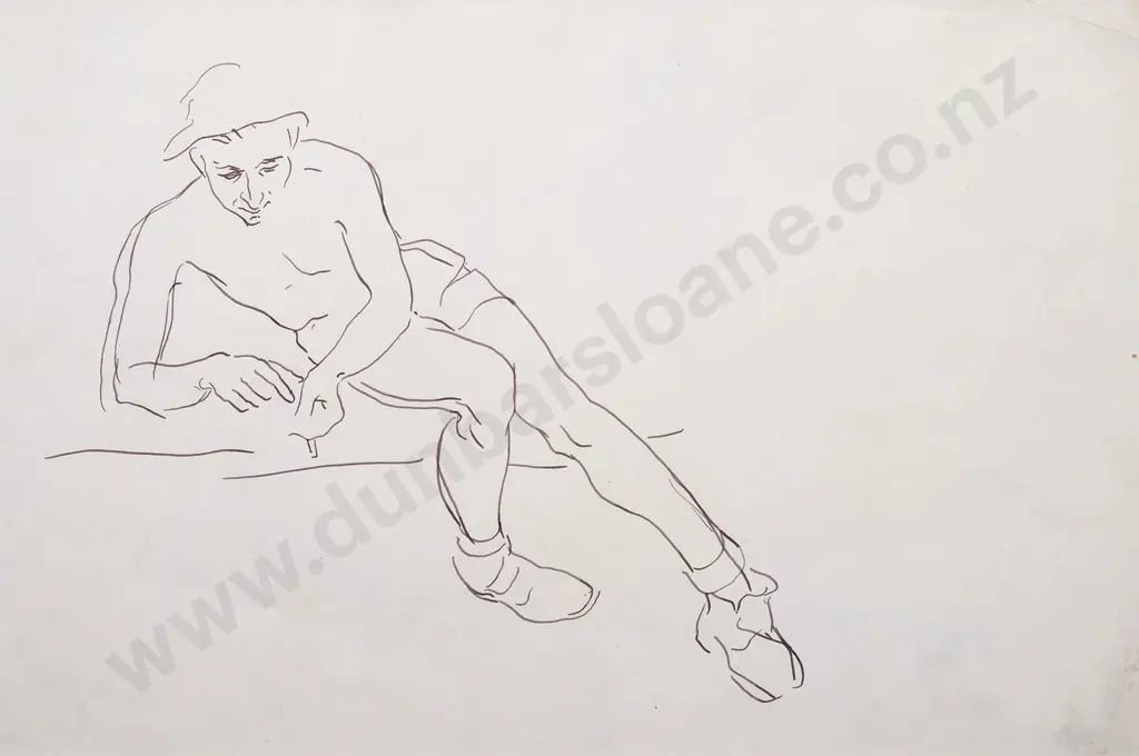 Russell Clark (1905-66) - Two Figurative Studies Image 1++