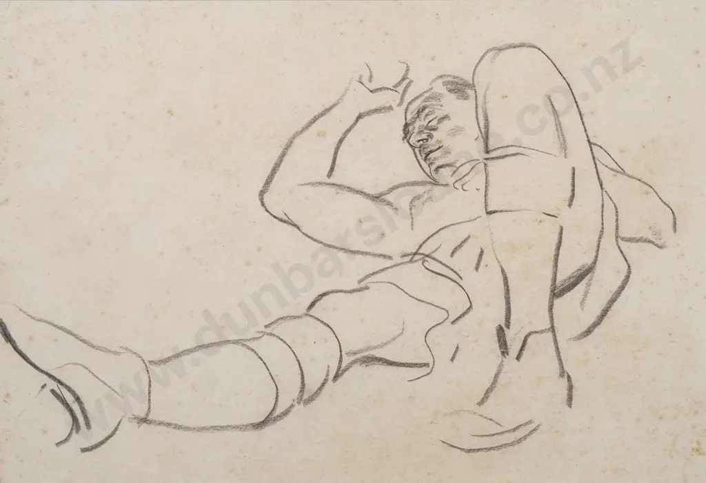 Russell Clark (1905-66) - Two Figurative Studies Image 1++