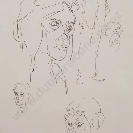 Russell Clark (1905-66) - Study of a Bomber Pilot