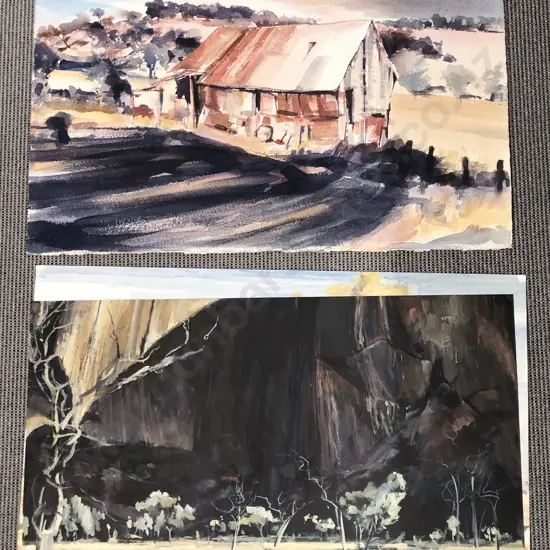 Les Finch - Three Unframed Works on Paper