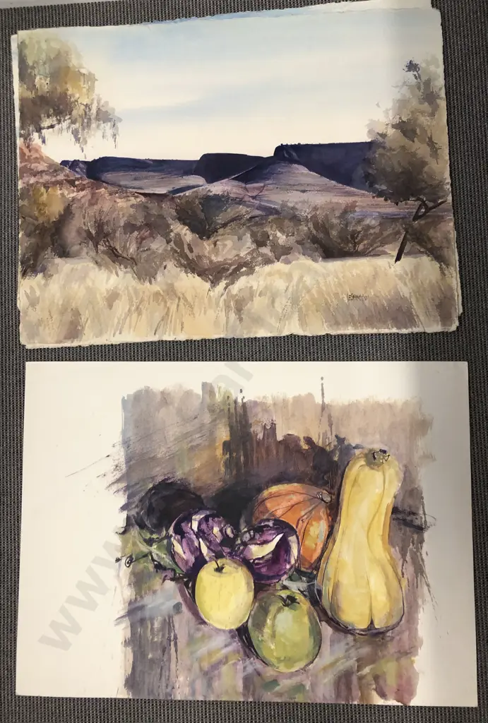 Les Finch - Four Unframed Works on Paper Image 1++