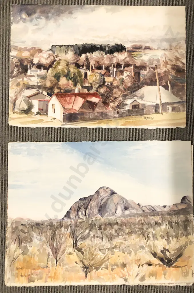 Les Finch - Four Unframed Works on Paper Image 1++