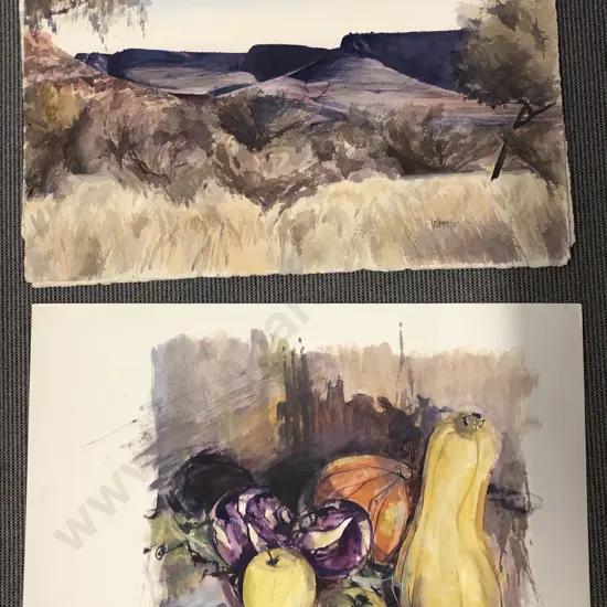 Les Finch - Four Unframed Works on Paper
