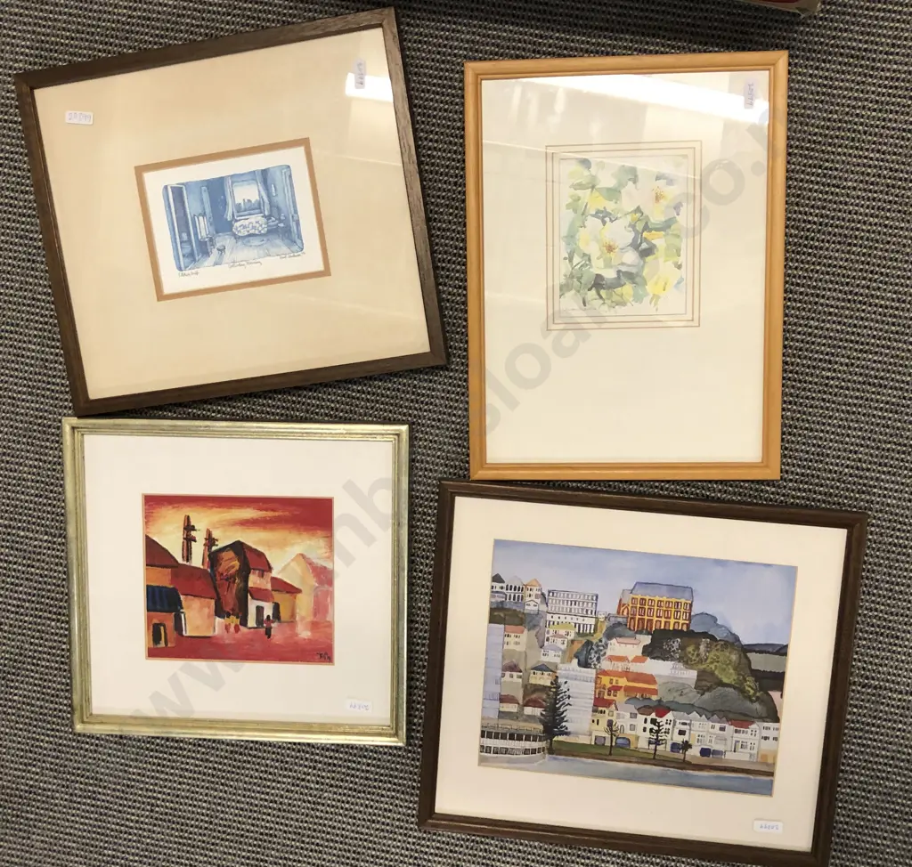 Box of Assorted Framed Works Image 1++