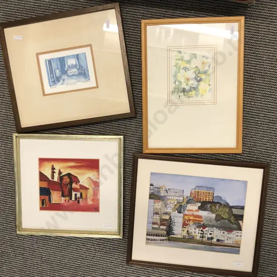 Box of Assorted Framed Works