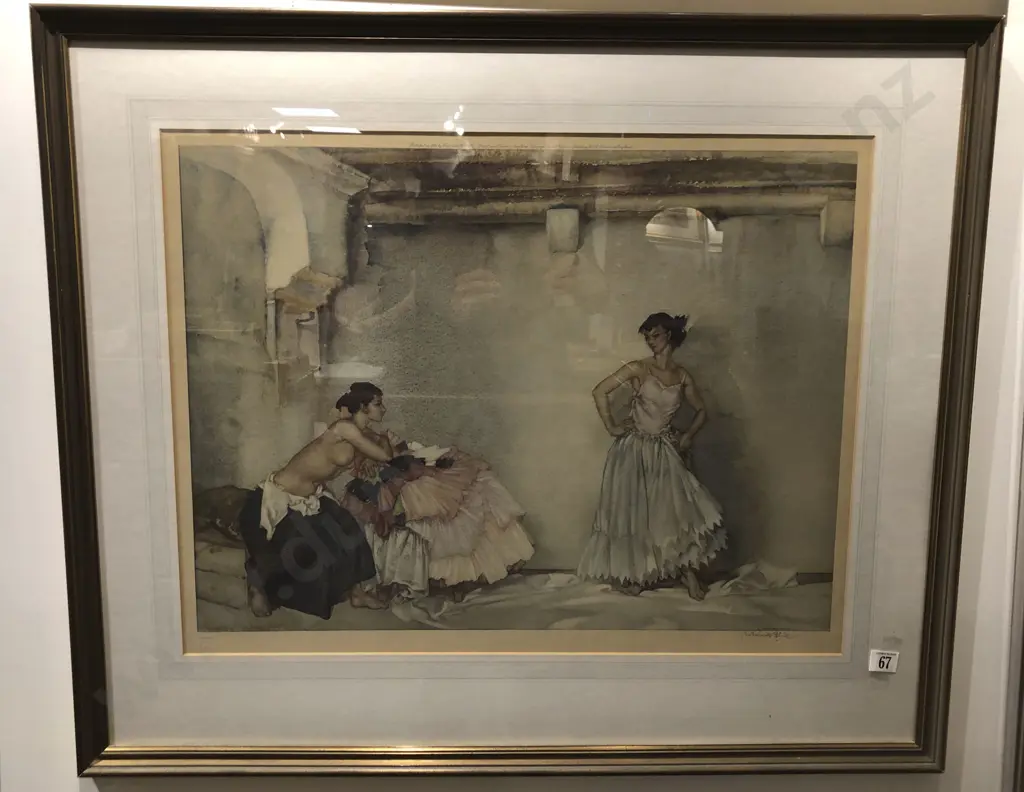 Sir William Russell Flint - Casilda's White Petticoat Image 1++