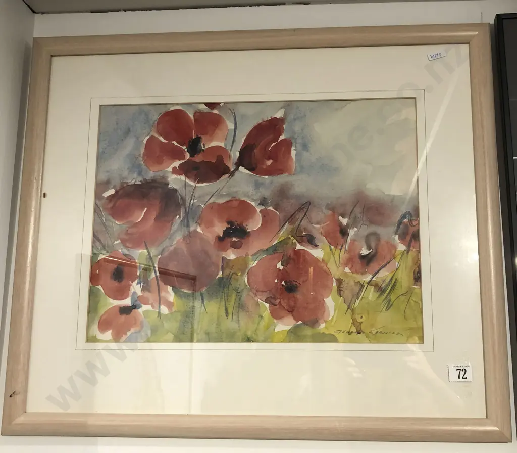George Kernick - Poppies & Evelyn Page Print Image 1++