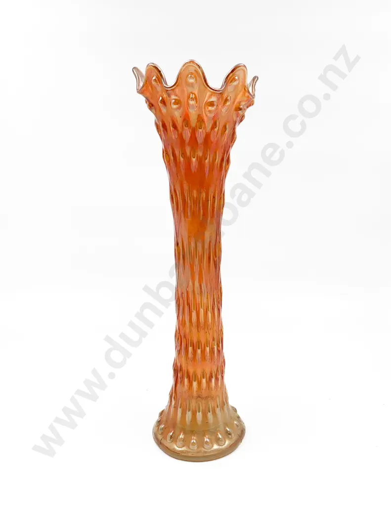Carnival Glass Vase (Crack) Image 1++