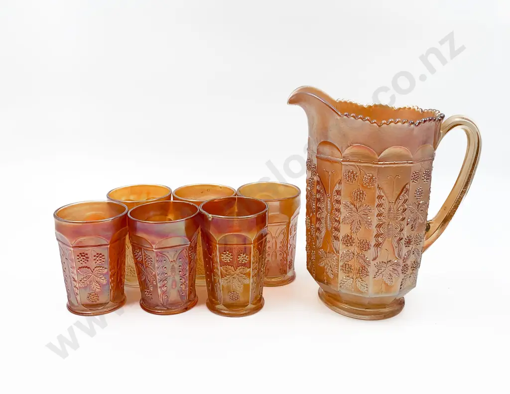 Carnival Glass Lemonade Set Image 1++