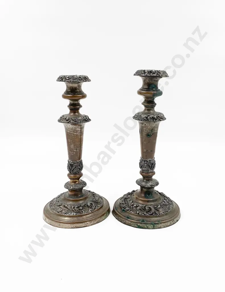 Pair of Copper Candlesticks (1 AF) Image 1++