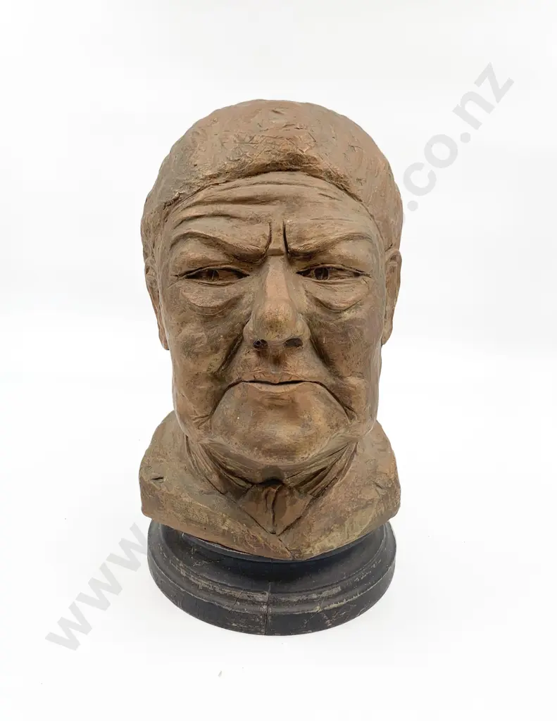 Painted Terracotta Bust of Ena Sharples "Coronation Street" Image 1++