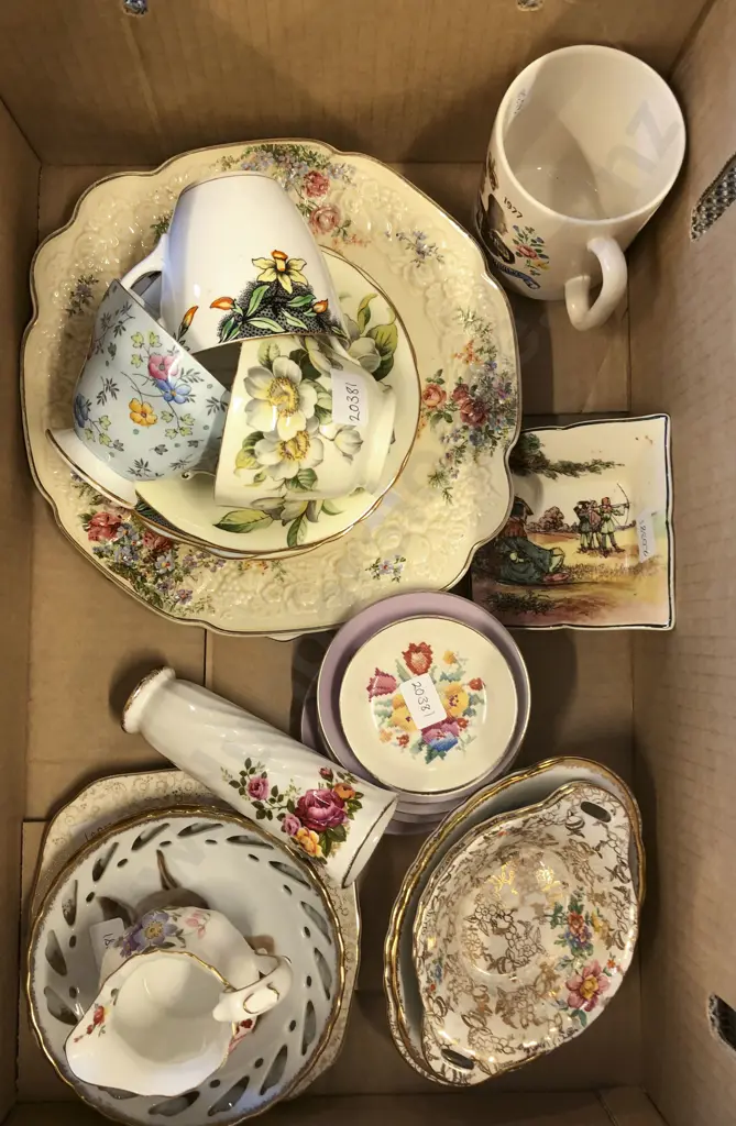 Box of Assorted Fancy Tea China Including RCD Image 1++