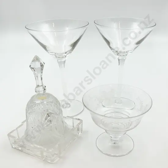Box of Assorted Crystal and Glass Ware