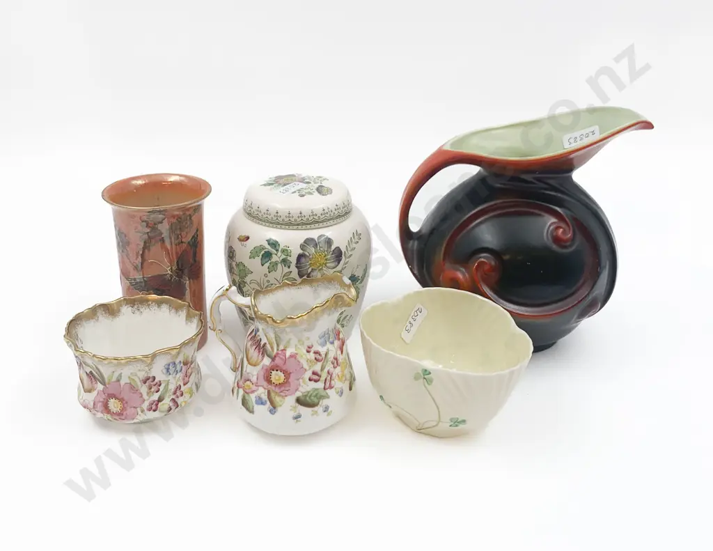Small Qty of Fancy China Including Belleek Sugar Bowl and Masons Ginger Jar etc. Image 1++