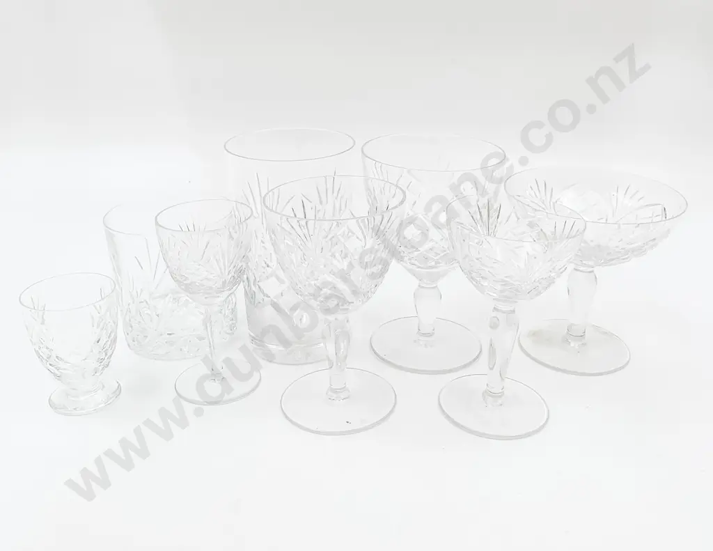 Large Suite of Assorted Stemmed Crystal and Tumblers (71) Image 1++