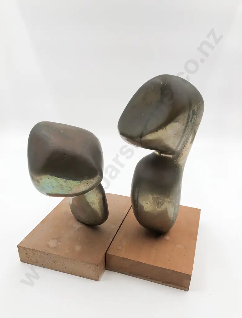 Two Abstract Sculpture Works Image 1++