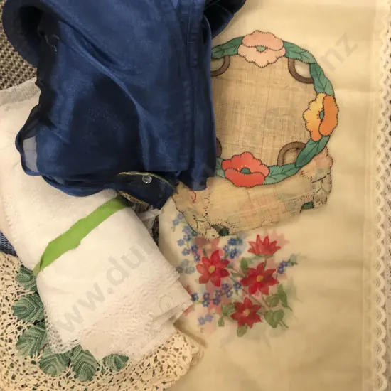 Box of Assorted Vintage Linen