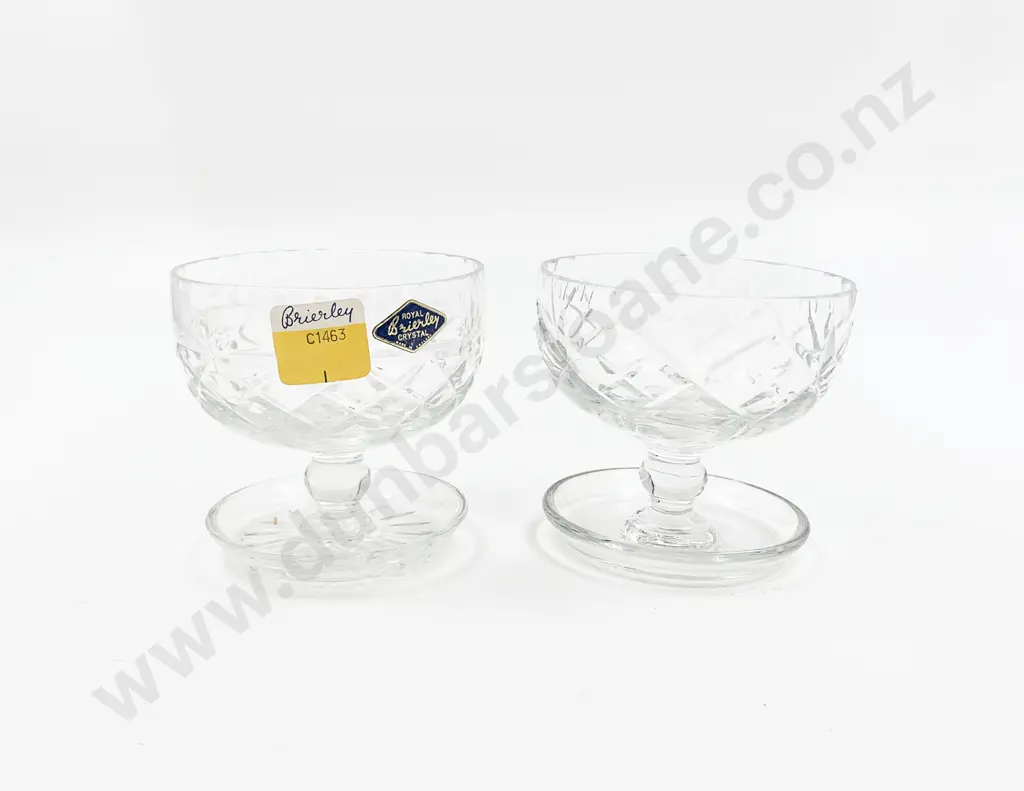 Box of 22 Royal Brierley Crystal Sundae Dishes Image 1++