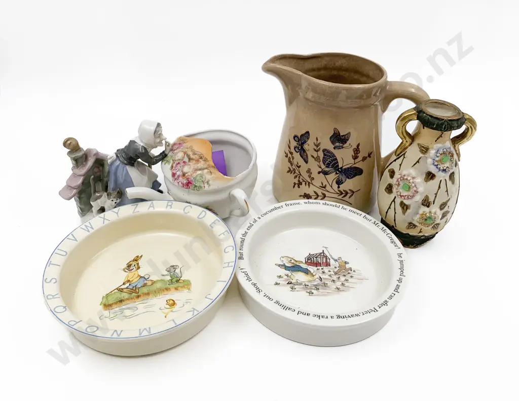 Qty of Assorted China Including Nursery Together With Group Figure Image 1++