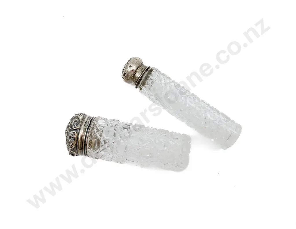 Two S/S Topped Small Cylindrical Jars Image 1++