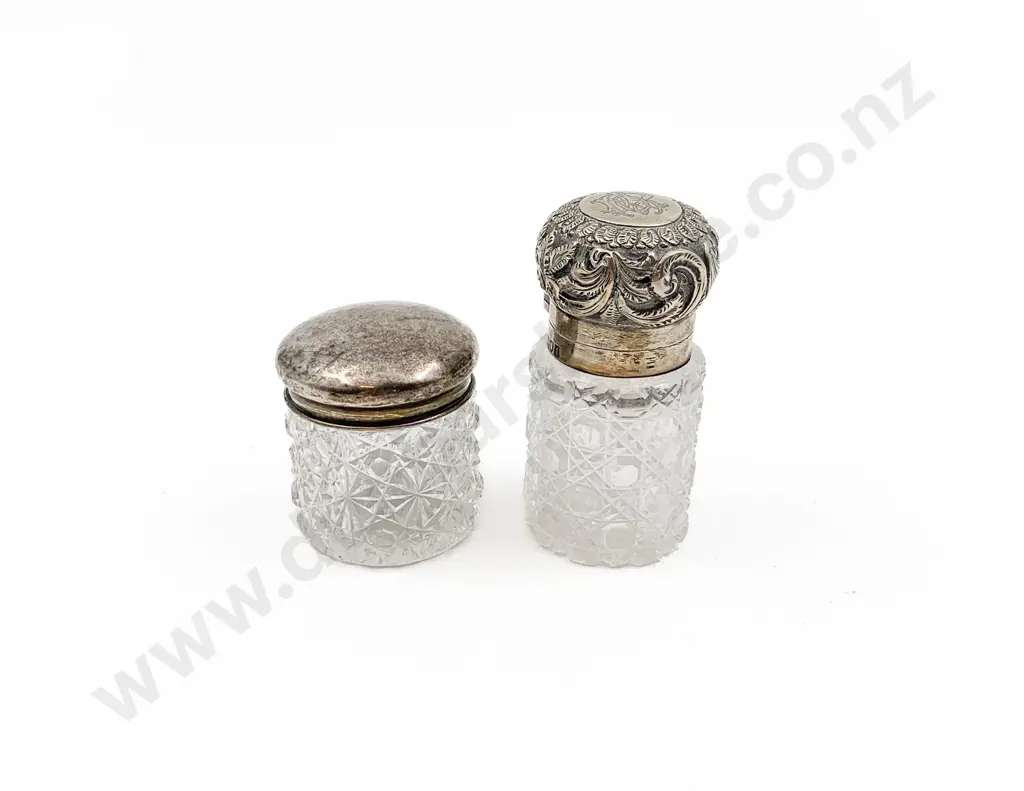 Two S/S Topped Vanity Pots Image 1++