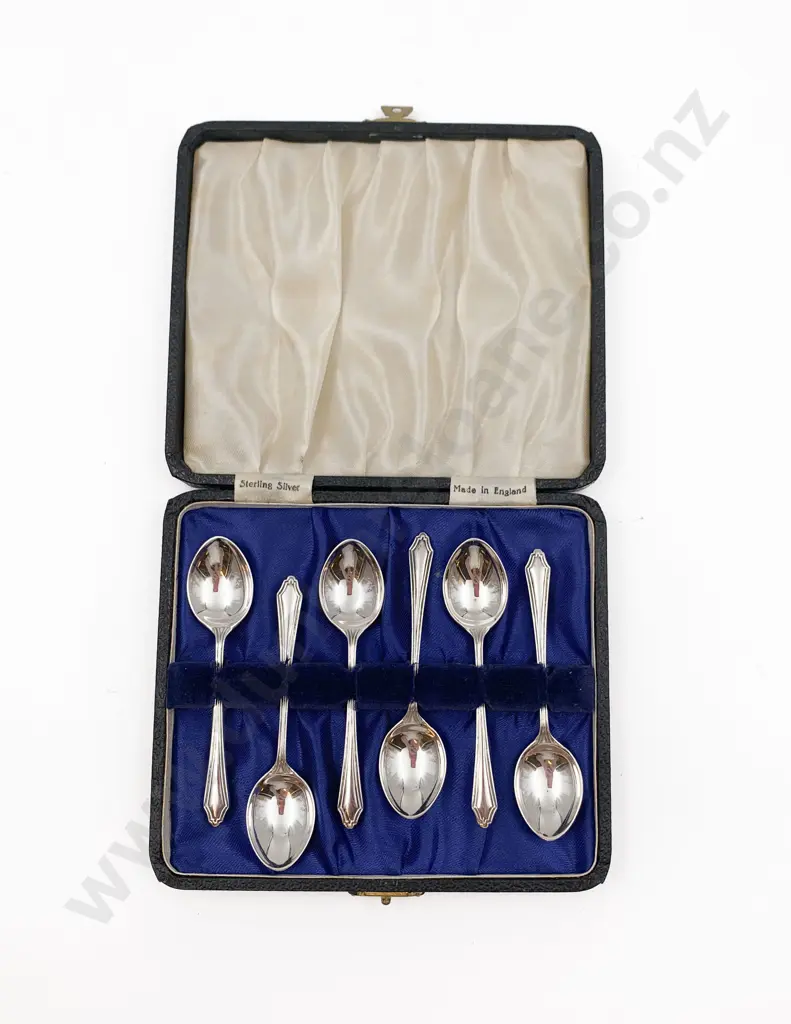 Cased Set of Six S/S Tea Spoons Image 1++