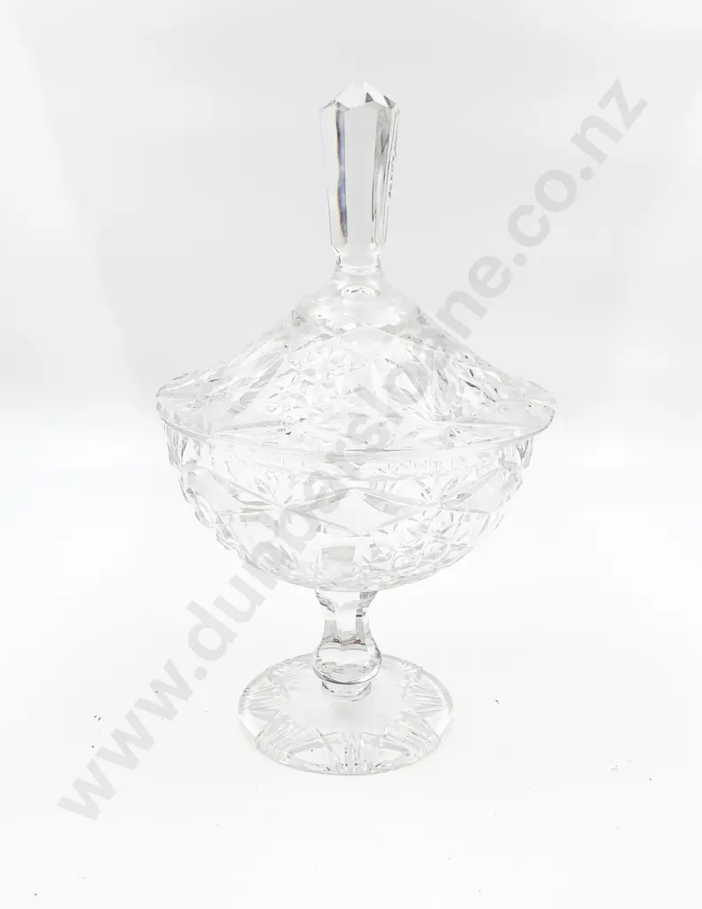 Heavy Crystal Lidded Comport Image 1++