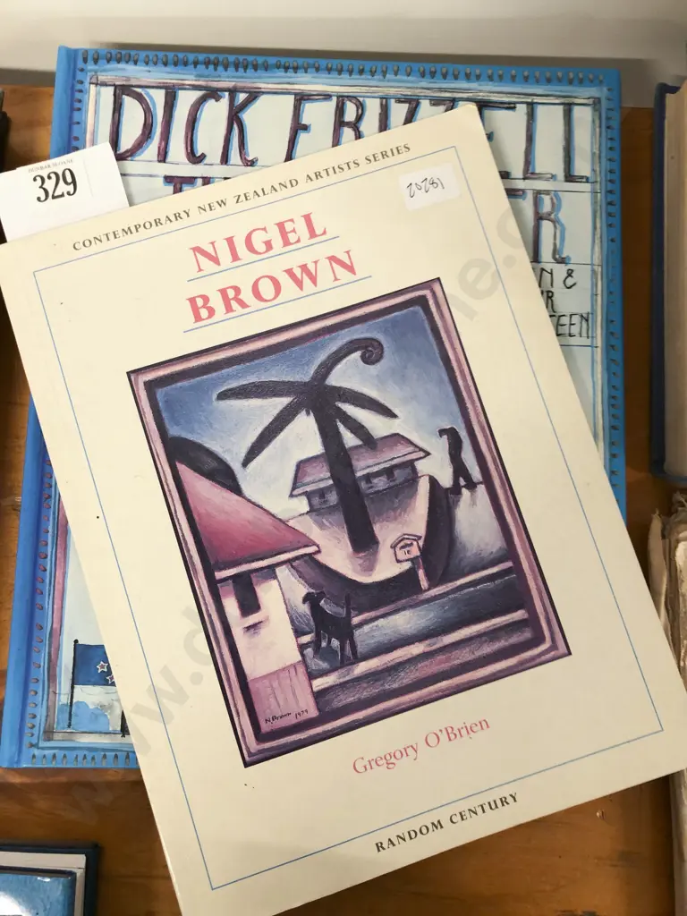 Two Art Reference Books by Nigel Brown and Dick Frizzell Image 1++