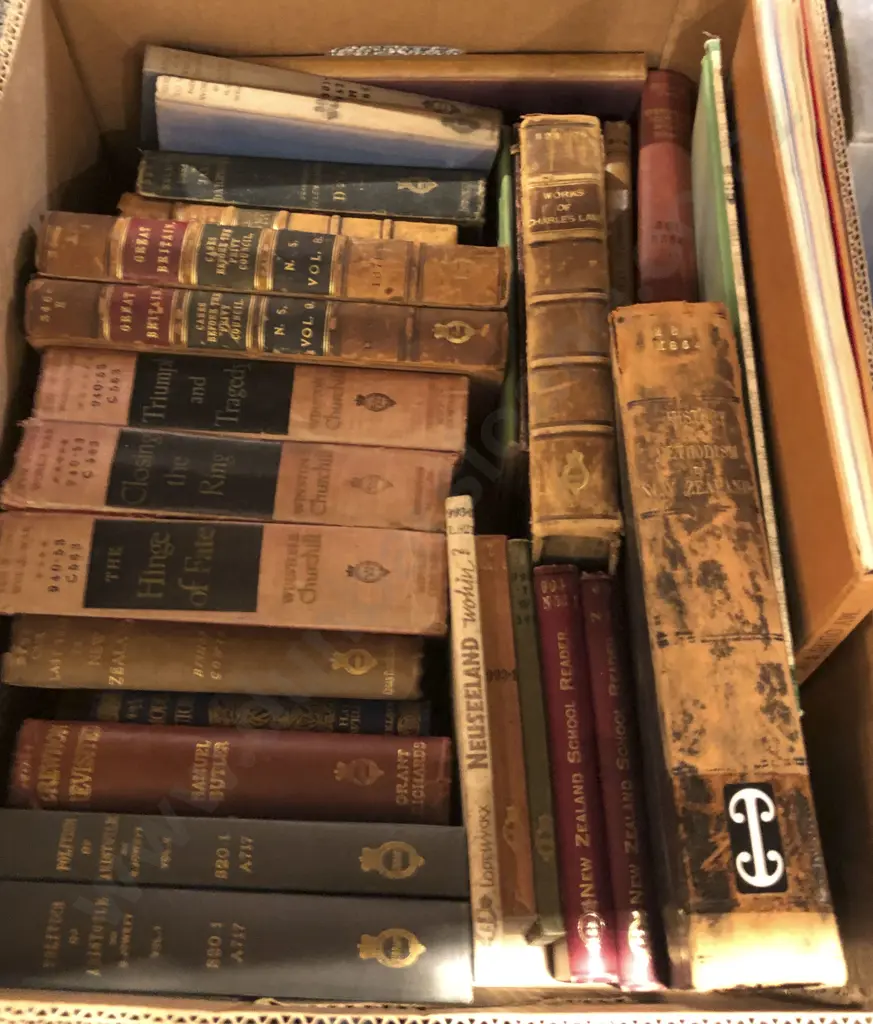 Box of Assorted Books Image 1++