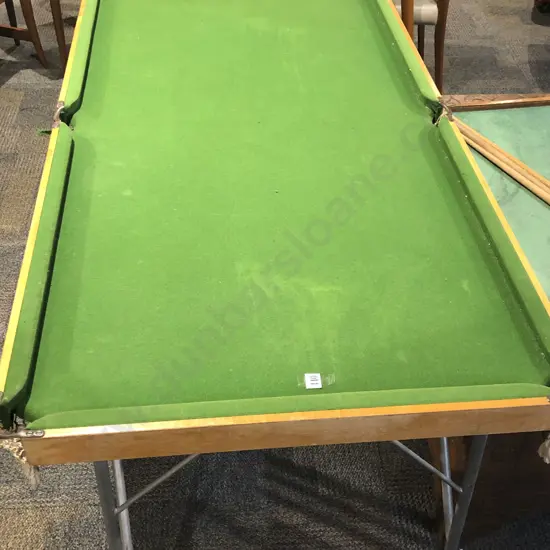 Vintage Trestle Form Snooker Table