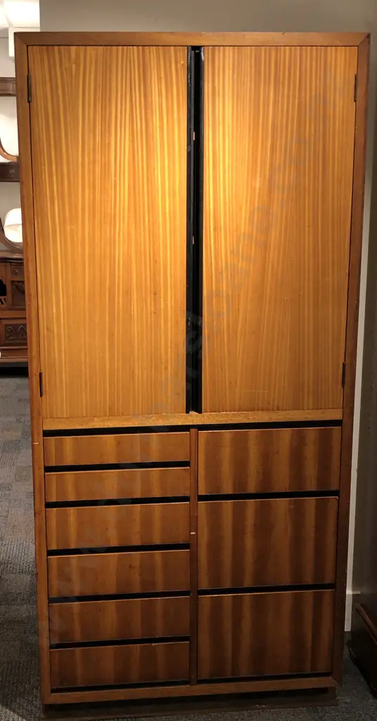 Mid Century Nine Drawer Work Cupboard Image 1++