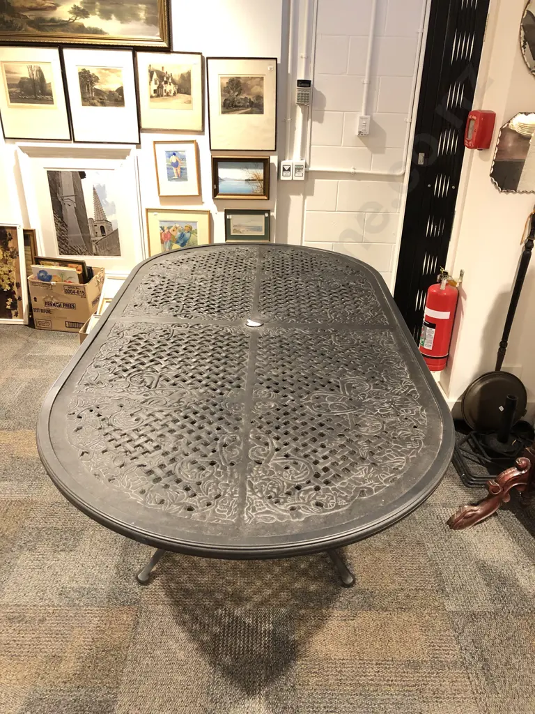 Ebonized Outdoor Table Image 1++