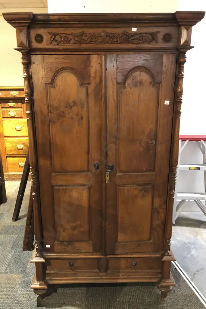 Victorian Two Door Two Drawer Bookcase Image 1++