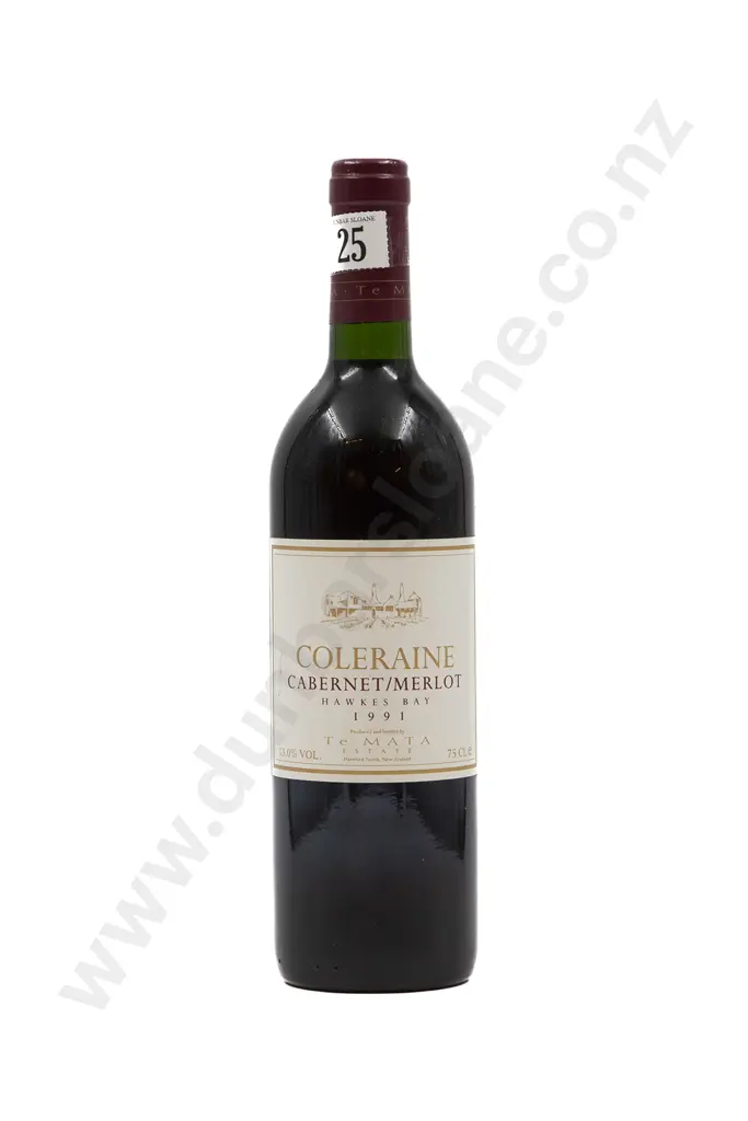 1 bottle 1991 Te Mata Coleraine Cabernet Merlot Image 1++