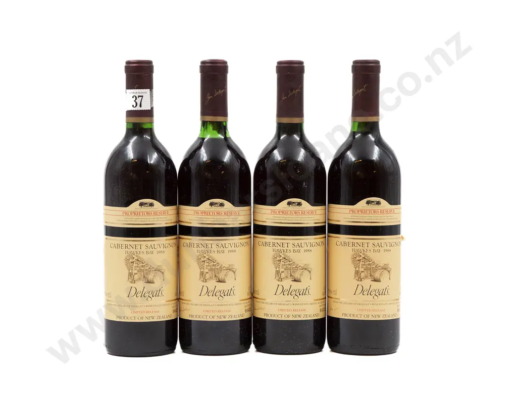 4 bottles1988 Delegat's Proprietors Reserve Cabernet Sauvignon Hawkes Bay Image 1++