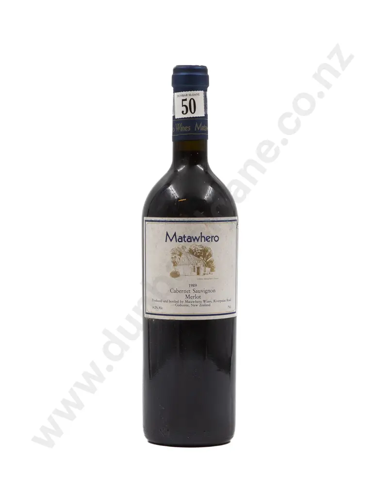 1 bottle 1989 Matawhero Cabernet Sauvignon Merlot Image 1++