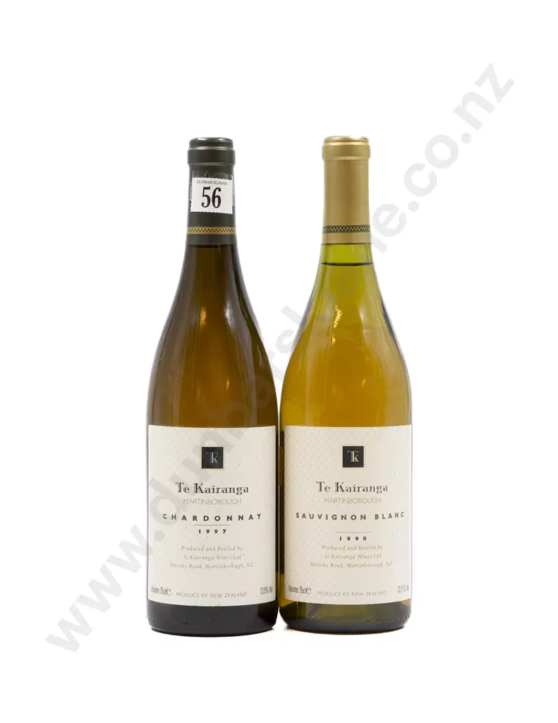 2 bottles 1998 & 1997 Te Kairanga Sauvignon Blanc/Chardonnay Image 1++