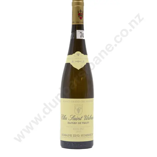 1 bottle 2015 Dom Zind Humbrecht Clos Saint Urbain Grand Cru Rangen de Thann Reisling