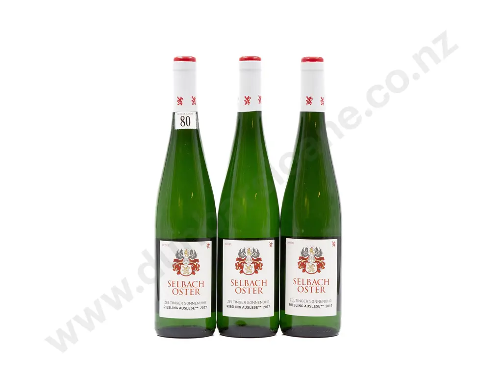 3 bottles 2017 Selbach Oster Zeltinger Sonnenuhr Riesling Auslese**(2 star) Image 1++