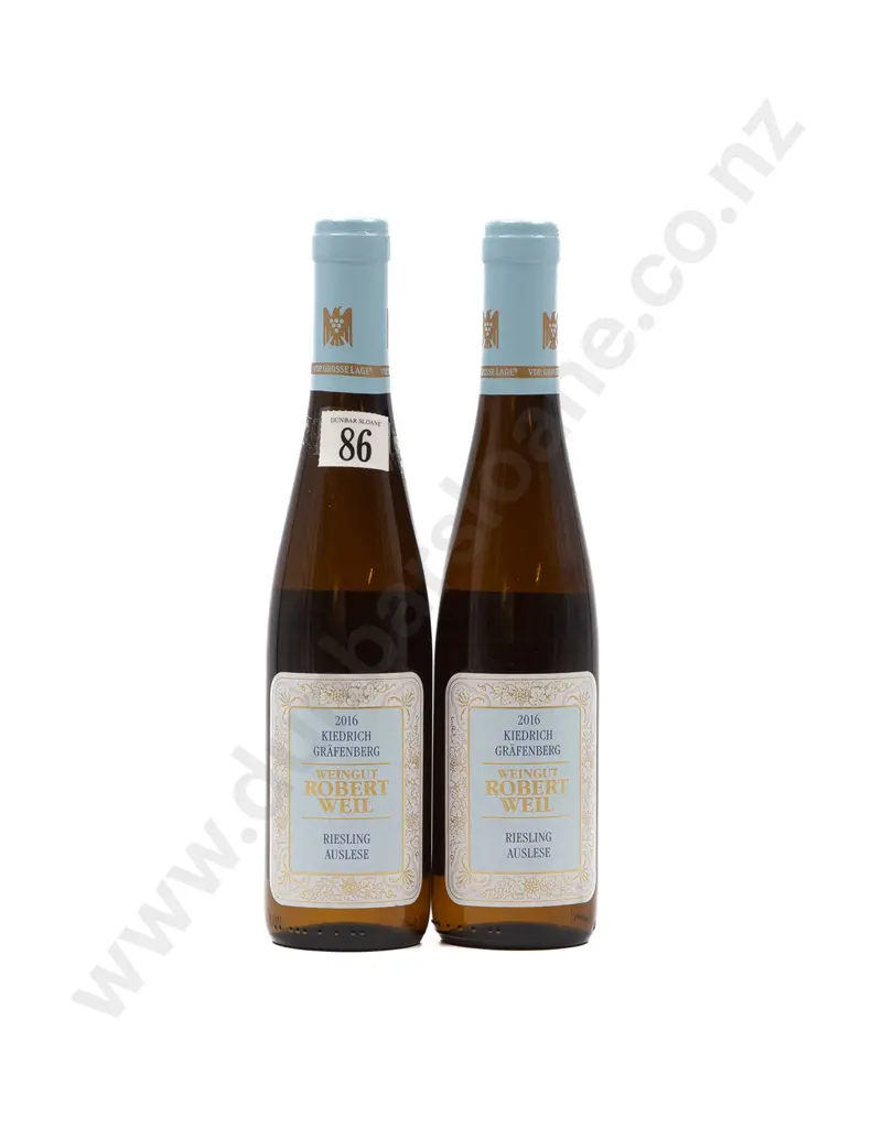 2 bottles 375ml 2016 Weingut Robert Weil Kiedrich Grafenberg Auslese Image 1++