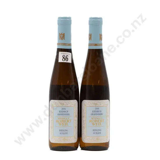 2 bottles 375ml 2016 Weingut Robert Weil Kiedrich Grafenberg Auslese