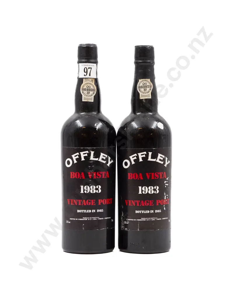 2 bottles 1983 Offley Boa Vista Vintage Port Image 1++