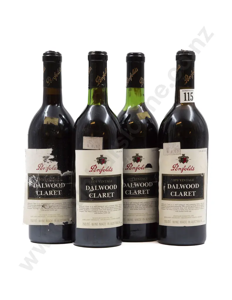 4 bottles 1979 Penfolds Dalwood Claret Image 1++