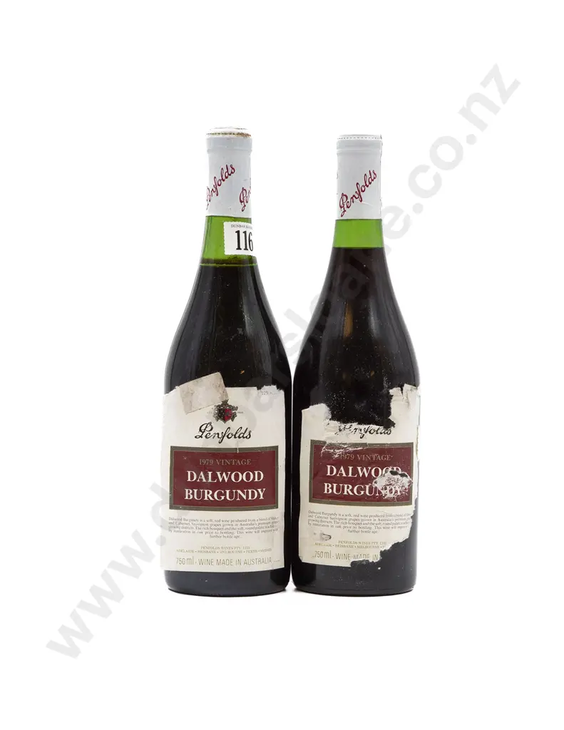 2 bottles 1979 Penfolds Dalwood Burgundy Image 1++