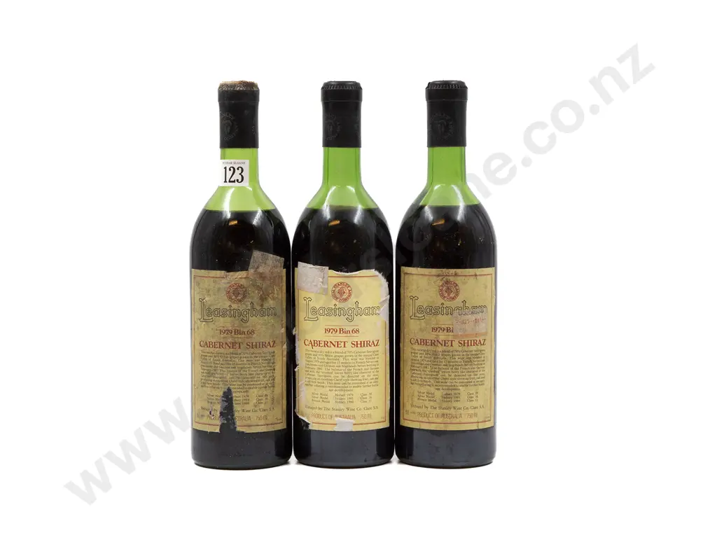 3 bottles 1979 Leasingham Bin 68 Cabernet Shiraz Image 1++