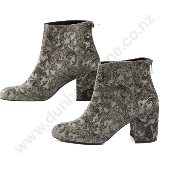 Stuart Weitzman Sculptured Velvet Booties