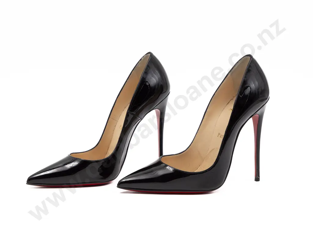 Christian Louboutin So Kate 120 Black Patent Leather Pumps Image 1++