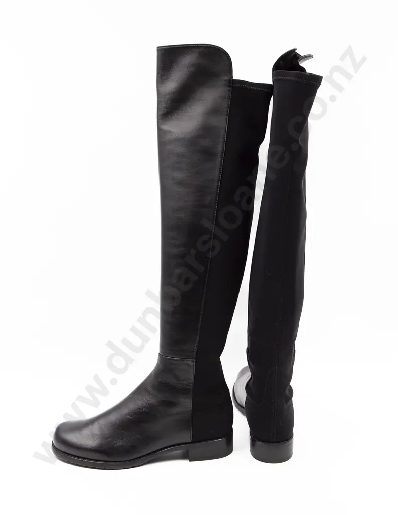 Stuart Weitzman Stretch Leather Over the Knee Boots Image 1++